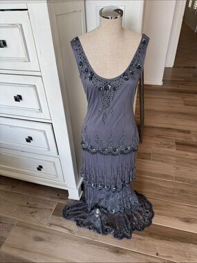 Vintage Stenay 6 beaded embellished dress